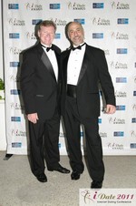 Terry Fitzpatrick and Paul Falzone of eLove at the 2011 iDateAwards Ceremony in Miami
