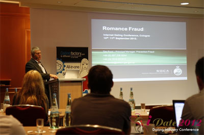 Tim Ford of the U.K. Serious Organized Crime Agency (SOCA) at iDate2012 Germany