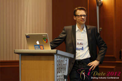 Google's Moritz Von Tobiesen presenting at the 9th Annual Euro Dating Industry Event