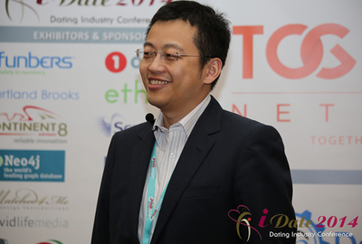 Tao Lu, CFO of Jiayuan at the 37th International iDate Online Dating Expo 